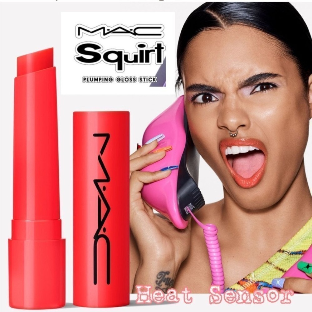 M.A.C Cosmetics Squirt Plumping Gloss Stick In Heat Sensor(Orange)